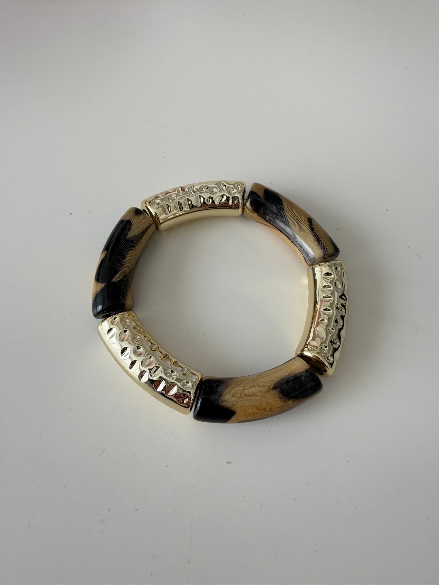 A_Bracelet Curve Animal & Gold