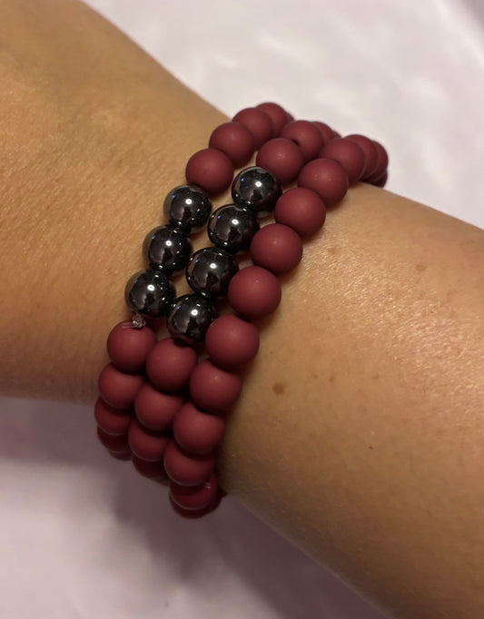 Bracelets Ubud Bordeaux