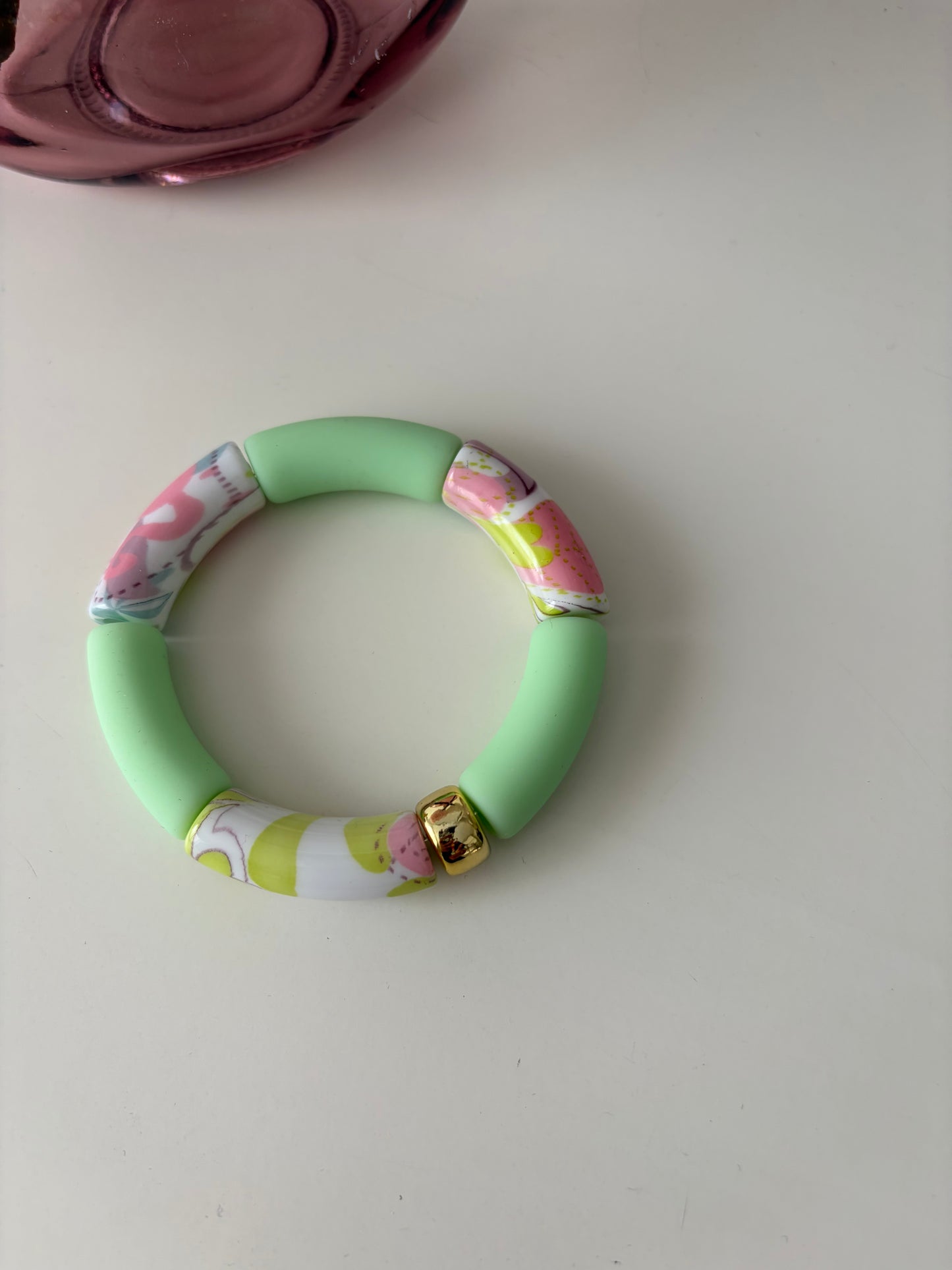 A_Bracelet Curve Floral GM