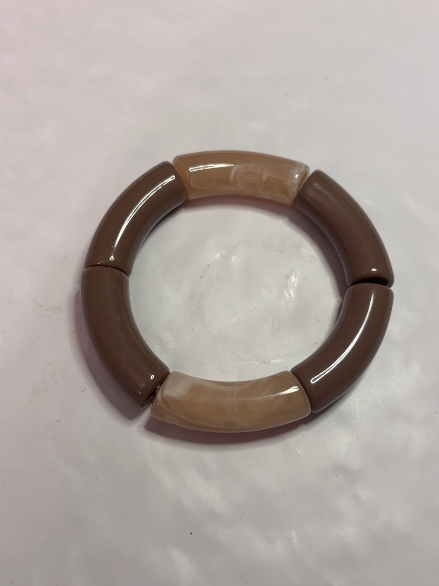 A_Bracelet Curve Sable & Marron