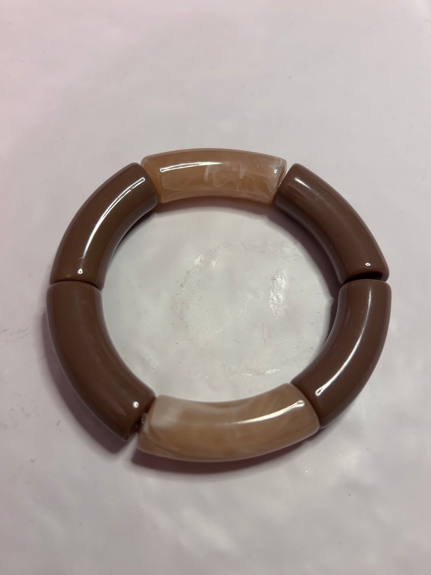 A_Bracelet Curve Sable & Marron