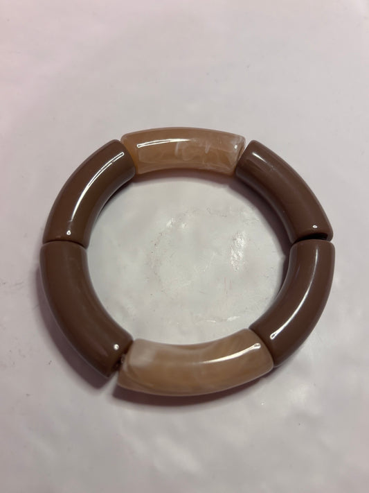 Bracelet Curve Sable & Marron