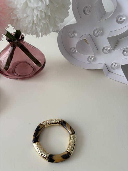 A_Bracelet Curve Animal & Gold