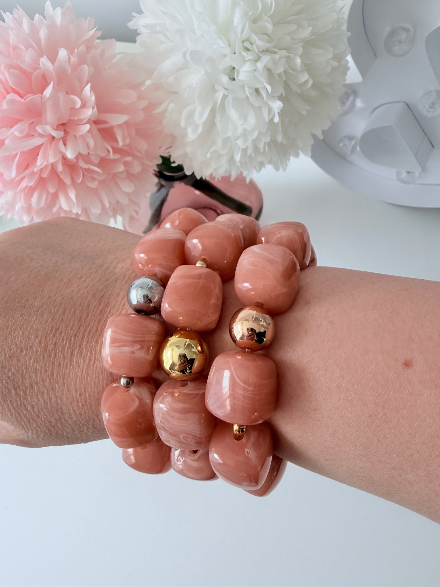 A_Bracelet Côme Rose poudré