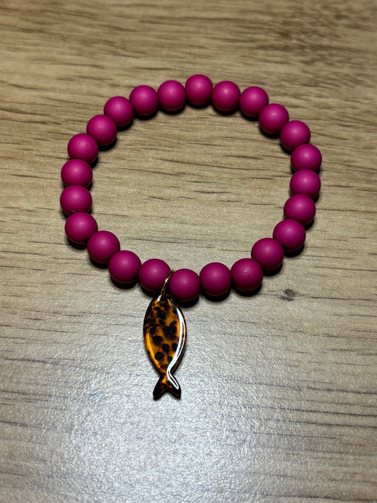 A_Bracelet Sirena Rose léopard