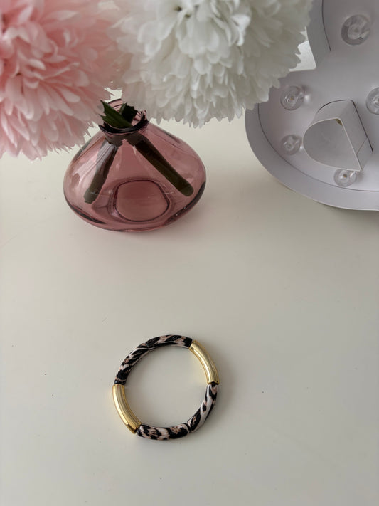 A_Bracelet Curve Léopard tigré M