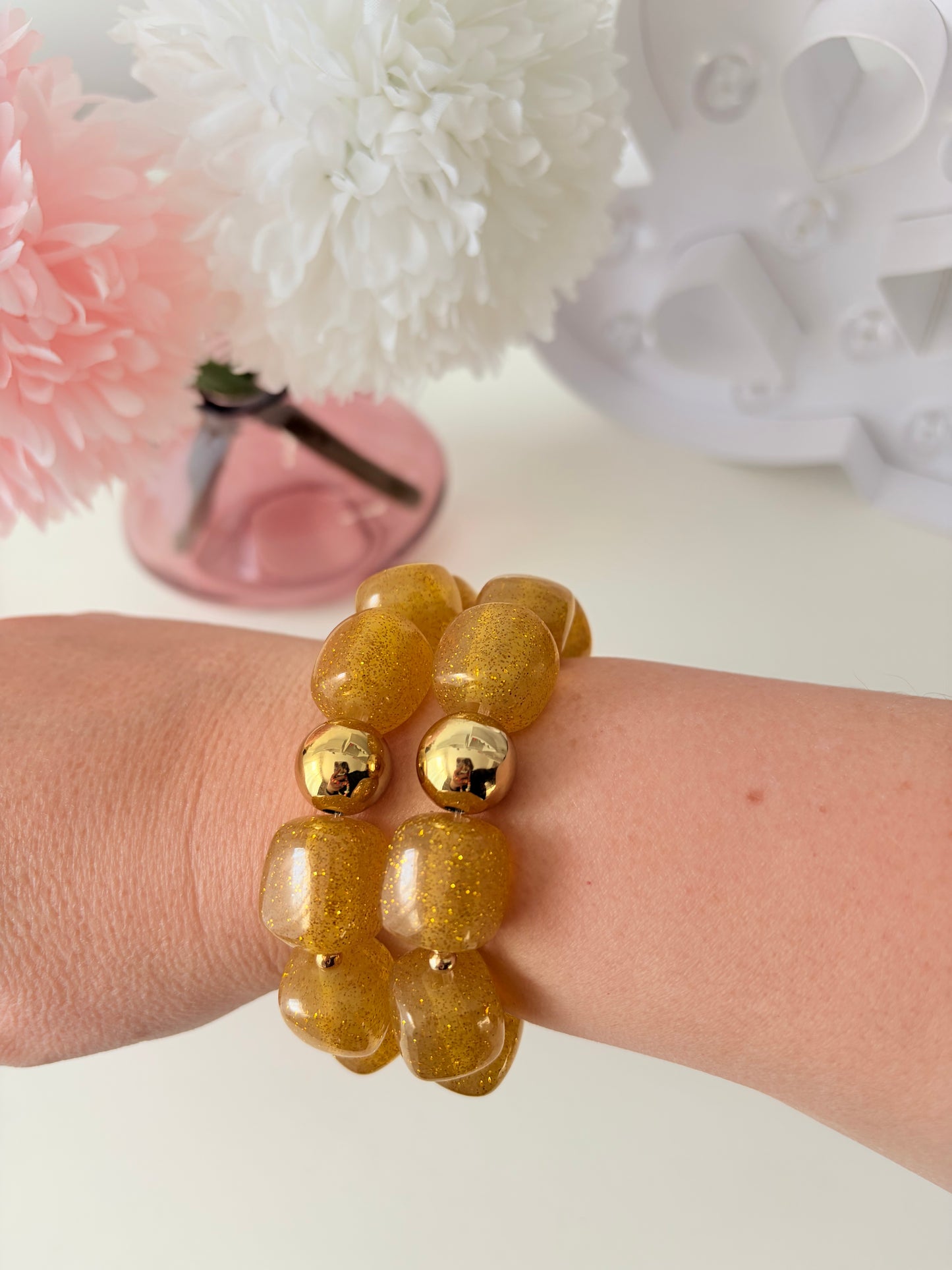 A_Bracelet Côme Doré pailleté