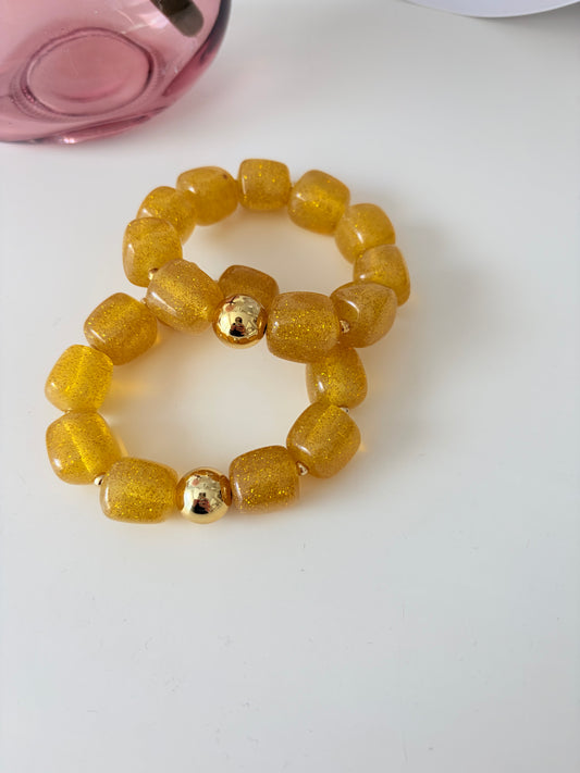 A_Bracelet Côme Doré pailleté