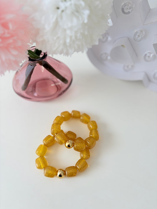 A_Bracelet Côme Doré pailleté