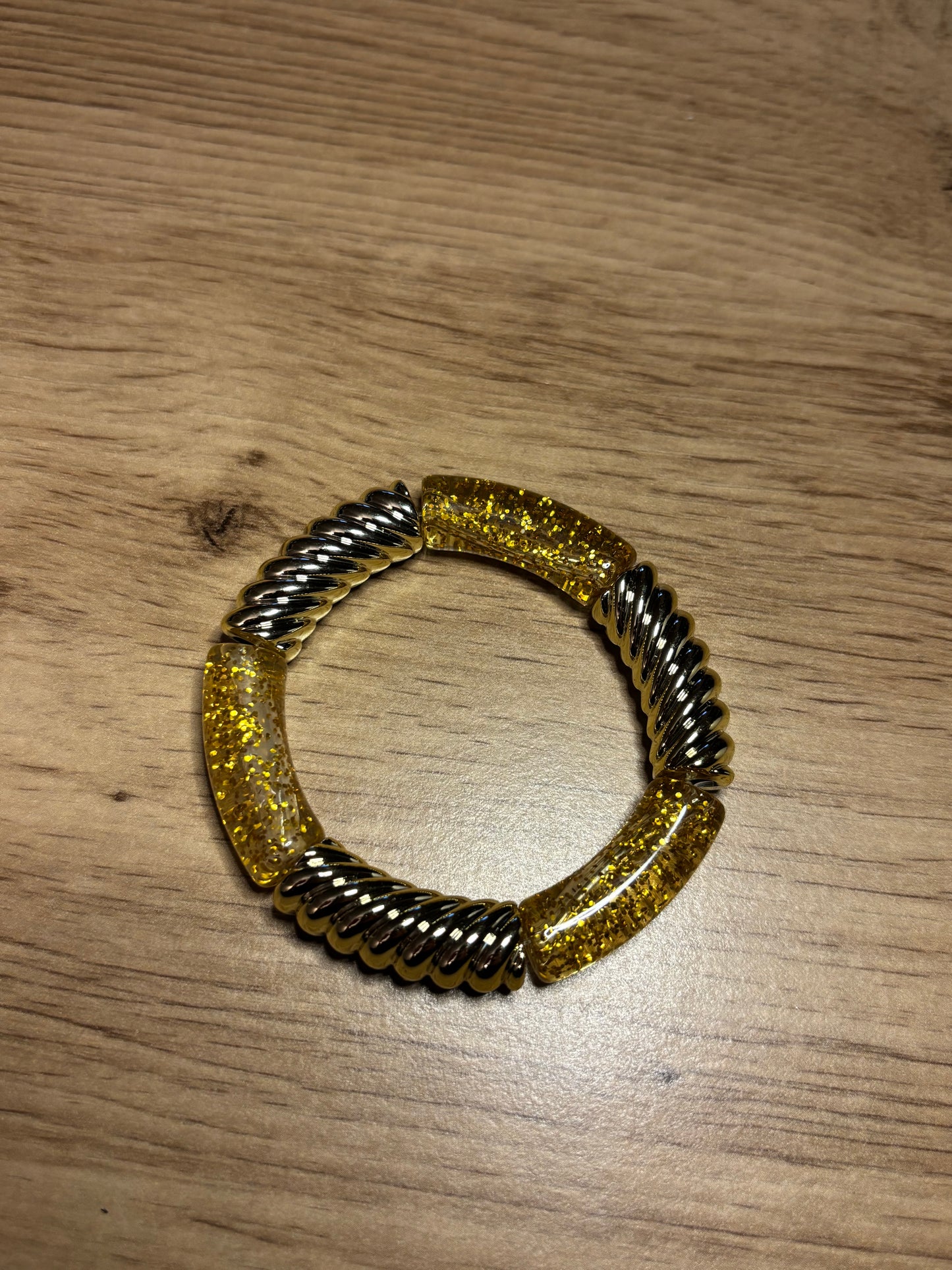 A_Bracelet Curve Gold & Silver