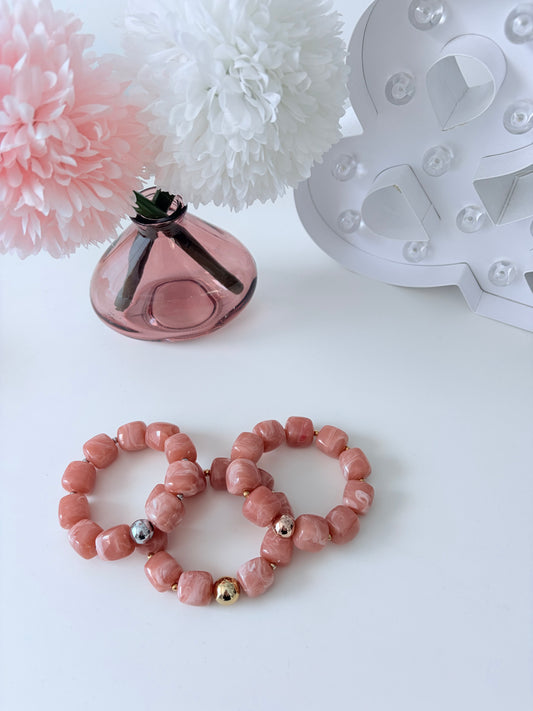 A_Bracelet Côme Rose poudré