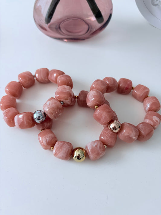 A_Bracelet Côme Rose poudré