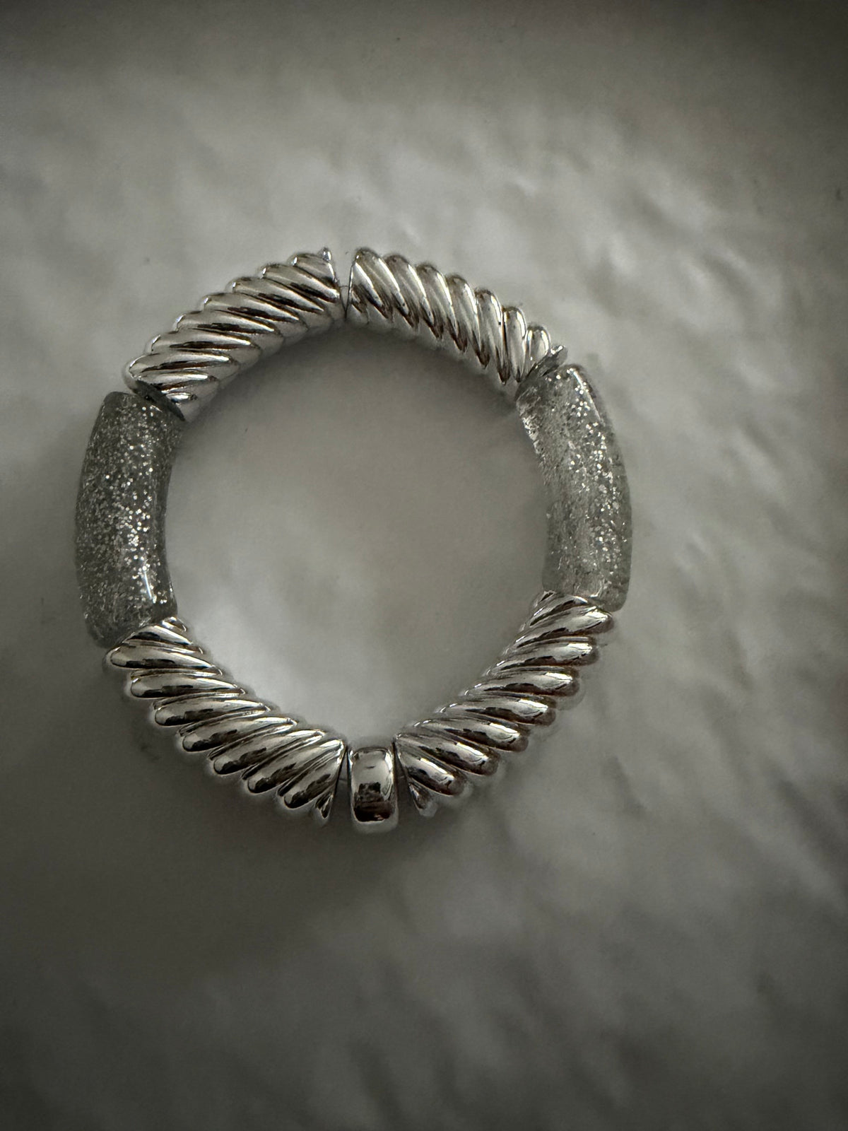 A_Bracelet Curve Argenté GM