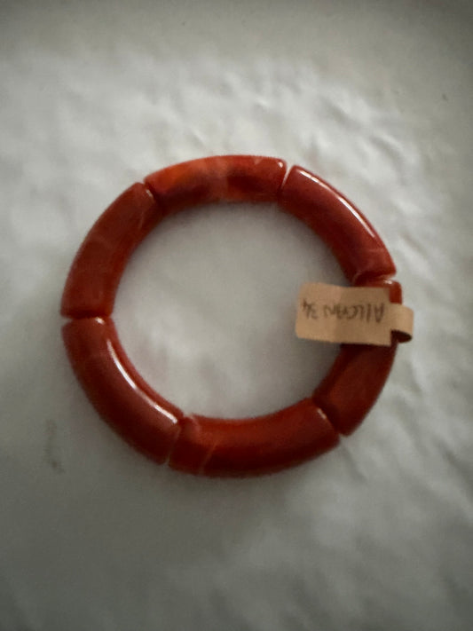 A_Bracelet Curve Terracotta marbré