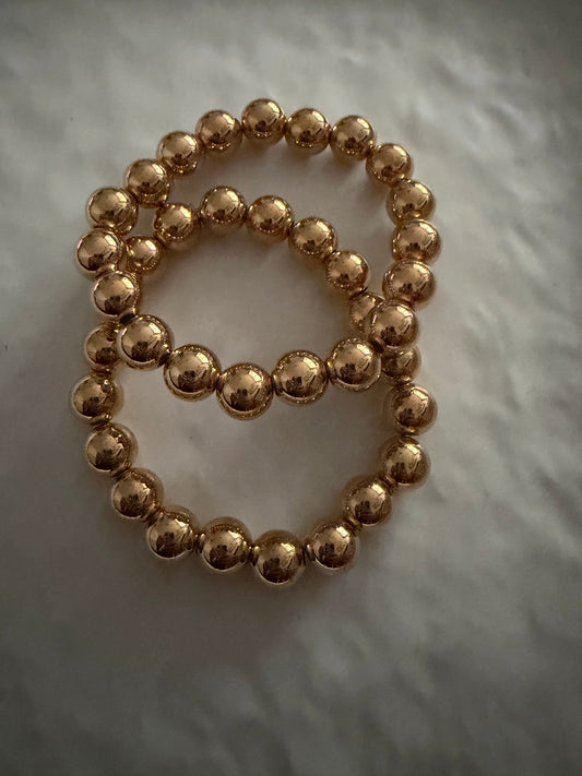 A_Bracelet perles dorées